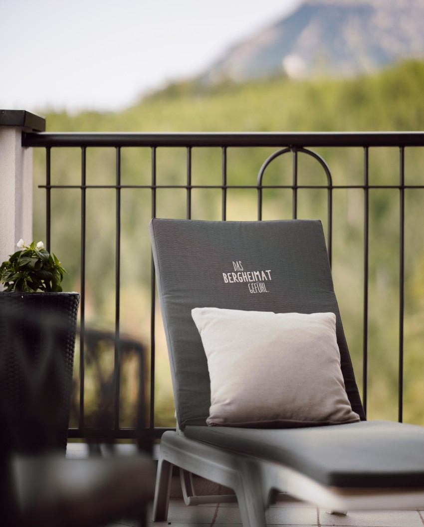 Liegestuhl in der Bergheimat